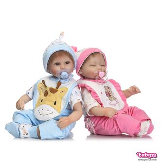 Куклы реборн — Двойняшки  "Мартин" и "Марри 45 см