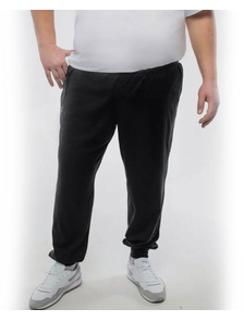 Легкие мужские летние брюки большого размера из хлопка 16595-1335 (цвет черный) Размеры 64 - 82