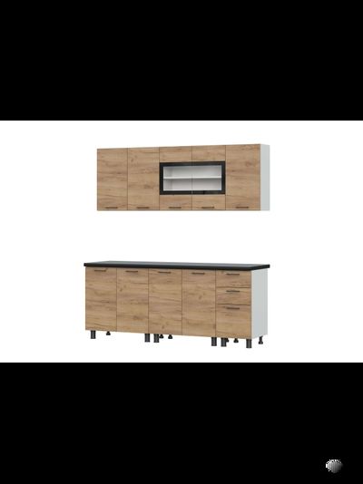 Аризона 2,0 м кухонный гарнитур Дуб золотой