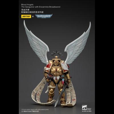 Сангвинор Кровавых Ангелов (Warhammer 40k) - КОЛЛЕКЦИОННАЯ ФИГУРКА 1/18 Blood Angels The Sanguinor with Encarmine Broadsword (JT02519) - JOYTOY