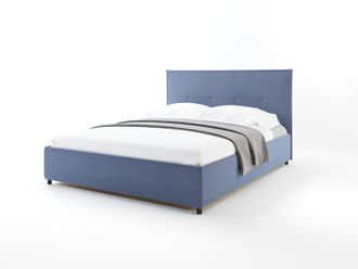 Кровать DreamLine Йорк с подъемным механизмом, Синий (рогожка)