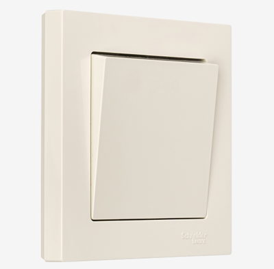 Радиовыключатель одноклавишный HiTE PRO Base-1F бежевый, фото 2