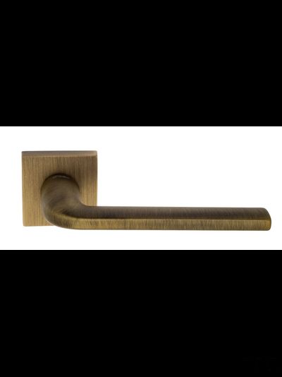 Дверная ручка на квадратном основании Fratelli Cattini "LINEA" 8-BY матовая бронза