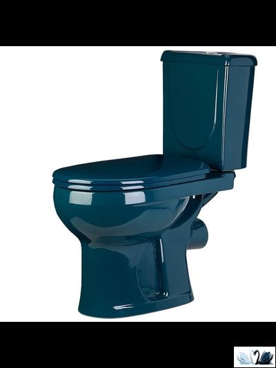 Унитаз с бачком Оскольская керамика Ирида, цвет бирюза, зеленый, Стандарт купить в магазине Marysя