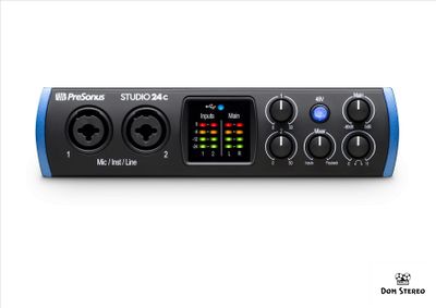 PreSonus Studio 24C аудио/MIDI интерфейс, звуковая карта в музыкальном магазине domstereo.ru
