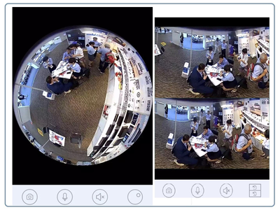 Потолочная- настенная WiFi видеокамера панорамная с DVR (fish_ufo_v380_B),  HD 960P