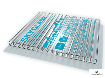 Сотовый поликарбонат "Кинпласт Скайглас" 4 мм