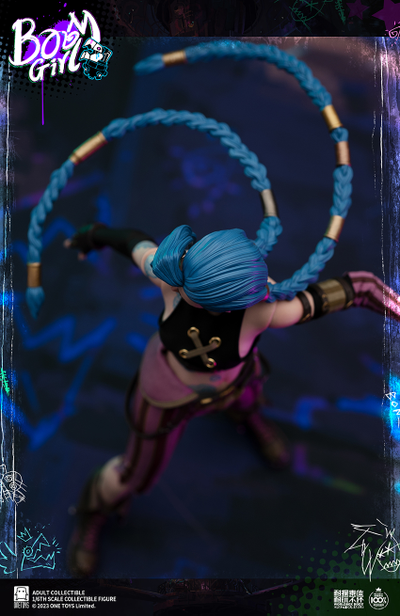 ПОСЛЕ ОБЗОРА - Джинкс (Аркейн, League of Legends)  - Коллекционная ФИГУРКА 1/6 scale BOOM GIRL Deluxe Edition (ot021) - Onetoys