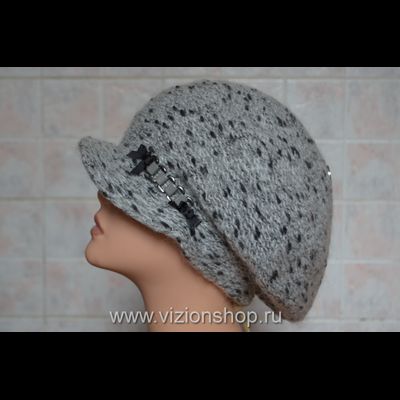 Зимняя кепка для женщин Италия Vizio 5520 серая