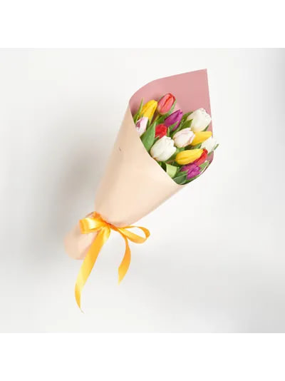 Букет из 15 тюльпанов: микс