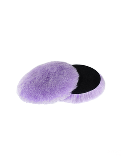 130/23 - Меховой круг "Лиловый" на Липучке RO (длинный ворс 23мм) / А302