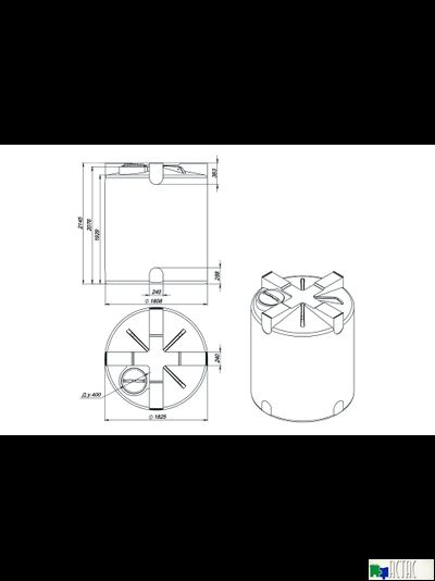Емкость Экопром T 5000 л черная