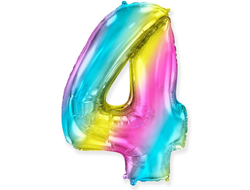 Фольгированная цифра - Диагональная радуга