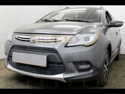 Защита радиатора Lifan X50 2015- (2 части) black