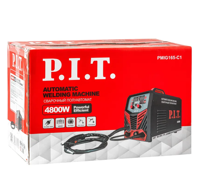 Сварочный полуавтомат P.I.T. PMIG165-С1 (165А,ПВ-60,MMA 1,6-4мм, 4,8кВт, MIG 0,8-1,0мм )