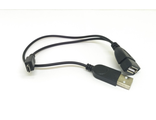 Переходник USB гнездо - micro USB штекер + USB штекер