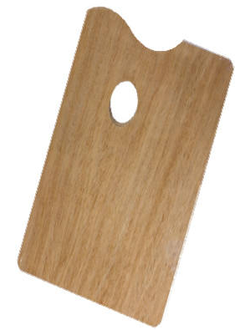 Палитра деревянная прямоугольная (фанера) "Сонет" 30х40 см, 5 мм