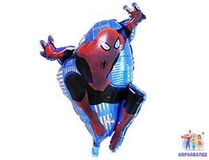 Шар фольга Человек паук 76 см ( шар + гелий + лента )