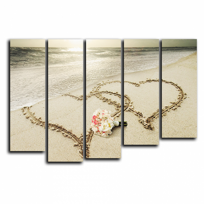 Модульная картина "Любовь на берегу"