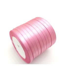 Лента атласная 6 мм, цвет розовый арт. 79