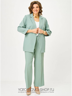 Модель: 2-171.Женский классический костюм в мятном цвете
