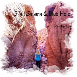 5 in 1 - Canyon Salama + Blue Hole + camel ride + Dahab + quad biking from Sharm El Sheikh