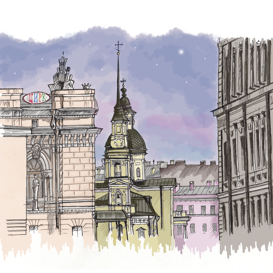 Петербург в графике