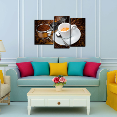 Модульная картина "Свежемолотый кофе"
