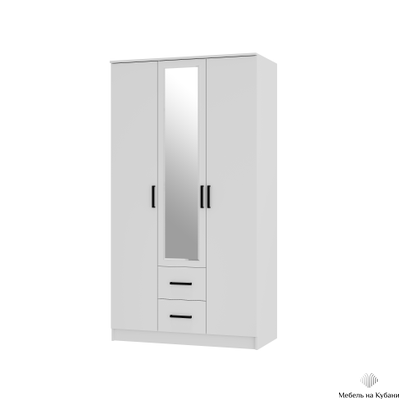 Фьюжн ШК-09 Шкаф 3-х створчатый Белый