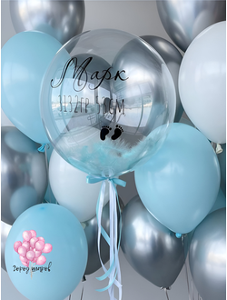 set-1-vypiska-iz-roddoma-malchik+доставка Краснодар, шарики с гелием недорого, спасибо за внука