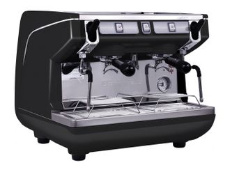 Кофемашина Nuova Simonelli Appia Life Compact 2 Gr S black высокие группы, экономайзер,  полуавтомат, черная