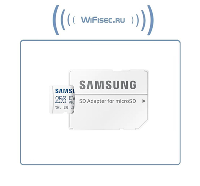 Карта памяти microSDXC UHS-I U3 Samsung EVO PLUS 256 ГБ, 130 МБ/с, Class 10, MB-MC256KA/RU, 1 шт., переходник SD