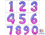 Цифра 86 см - 0,1,3,4,5.6,7.9 ( шар + гелий + лента )