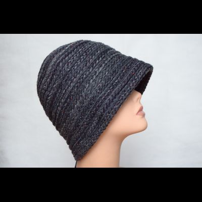 Шляпа клош Vizio Италия 5834 Р темно - серая