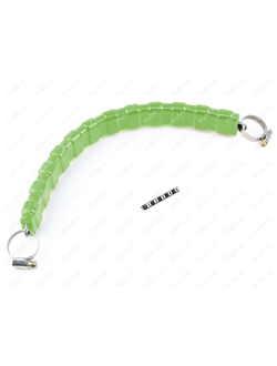 Горная стропа на руль снегохода (стальной трос, с хомутами) Полиуретан 33-20-8001 (зеленый)