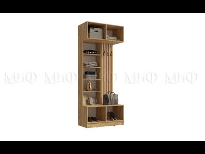 Прихожая Роджина (1000*2400*520мм), Дуб крафт/Графит