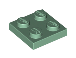 Plate 2 x 2, Sand Green (3022 / 4155256 / 4504797 / 4623914 / 4642418 / 6001196 / 6186823)