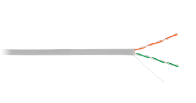 Кабель U/UTP 2 пары, Кат.5, внутренний, (0,45 ± 0,01)PVC, одножильный, 100МГц, серый, 305м