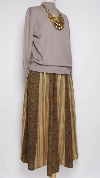 ЮБКА "МНОГО КЛИНЬЕВ" бежевая до р.52