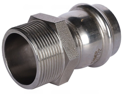 Переходник ROMMER ВПр-НР, 42х11/2 из нержавеющей стали прессовой