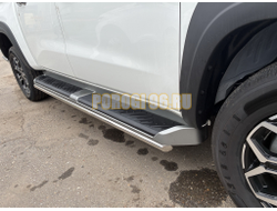 Защита штатного порога труба Папа Тюнинг d42 для CHANGAN Hunter Plus 2022-