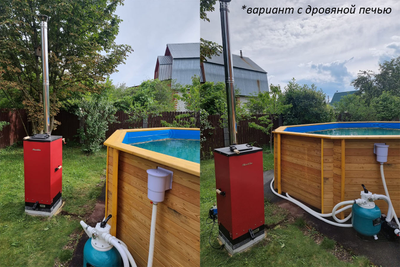 Деревянный морозоустойчивый бассейн "Селенга" 500 х 370 х 145 см Кристалл
