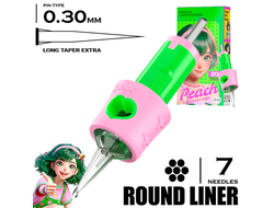 7 RLLT-X/0.30 - Round Liner Long Taper Extra - PEACH