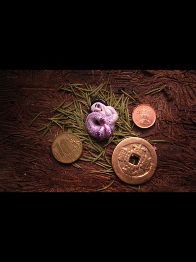 Брошь в технике скульптурной миниатюры &quot;Русалочка - Морская Роза&quot; с натуральным рубином