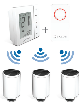 Термоголовка для радиаторов Salus TRV10RFM мини беспроводная M30x1.5