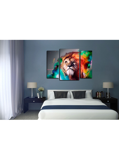 Модульная картина &quot;Король джунглей&quot;