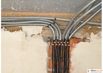 Разводка электрики в новостройке в Подмосковье ИВАНМАСТЕР