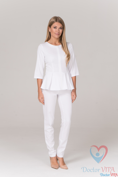 Жакет медицинский Dr.Super "Kelly" белый