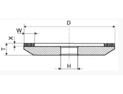 Тарелка алмазная 4B2