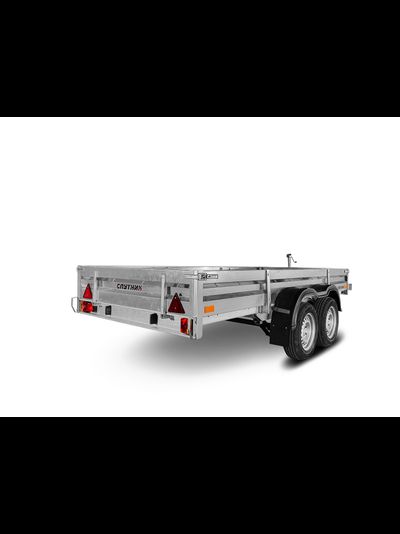 Прицеп «Спутник PRO» (3440x1440x330) оцинкованная рама, двухосный, с силовым подрамником, LED оптика